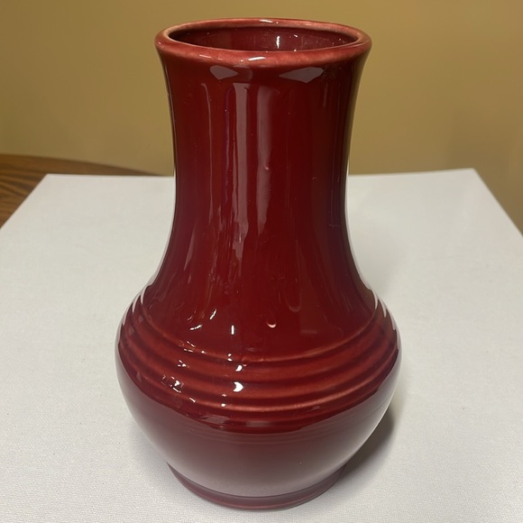 Fiesta Royalty Vase Cinnabar Fiestaware Retired Color And Shape HLC - Picture 4 of 6
